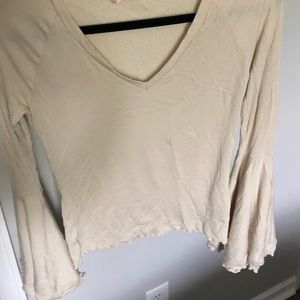 Bell sleeve top